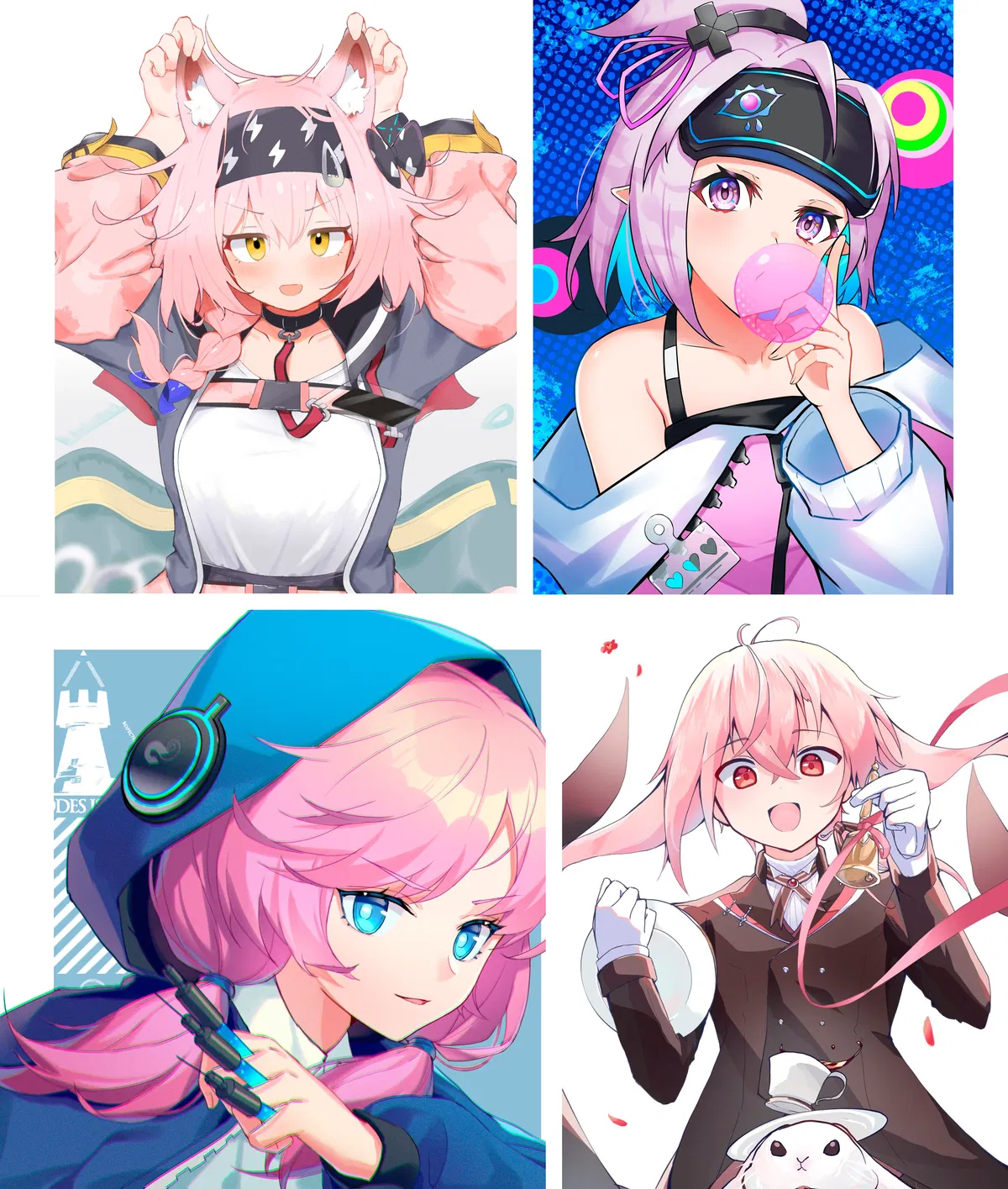 Avatar of Goldenglow, Kirara, Blue Poison and Ansel