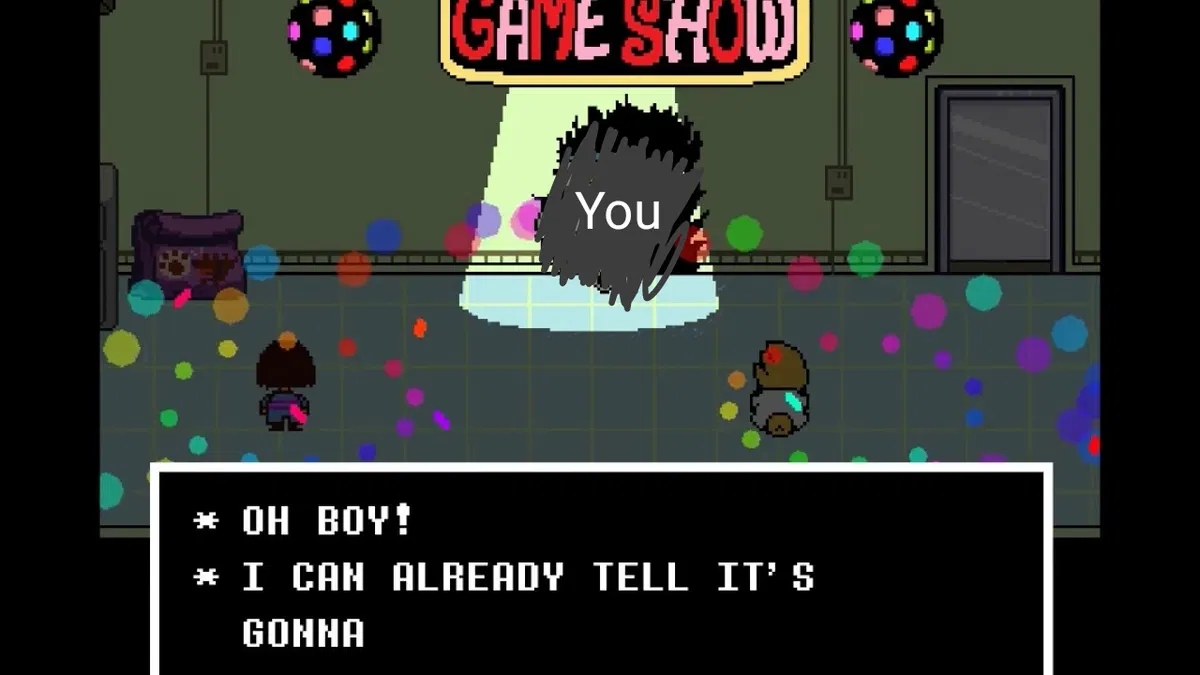 Avatar of Frisk (you are replacing mettaton) 