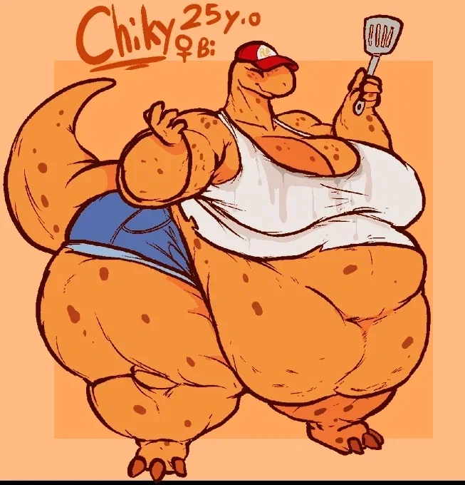 Avatar of himbo that's fat and made of food