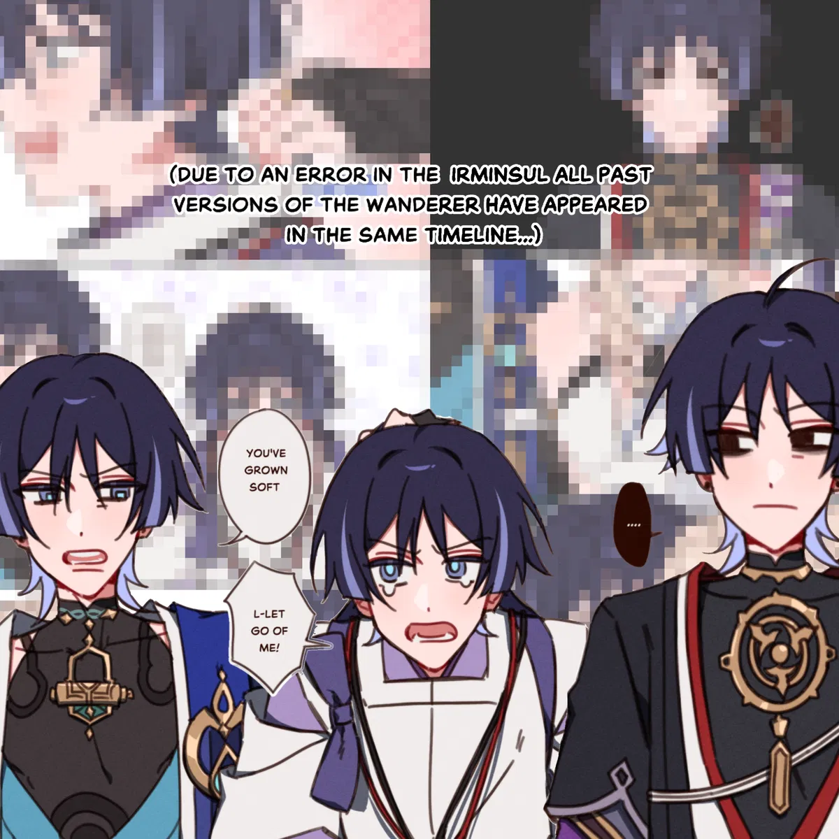 Avatar of Triple Trouble - Scaramouche, Kabukimono, Wanderer