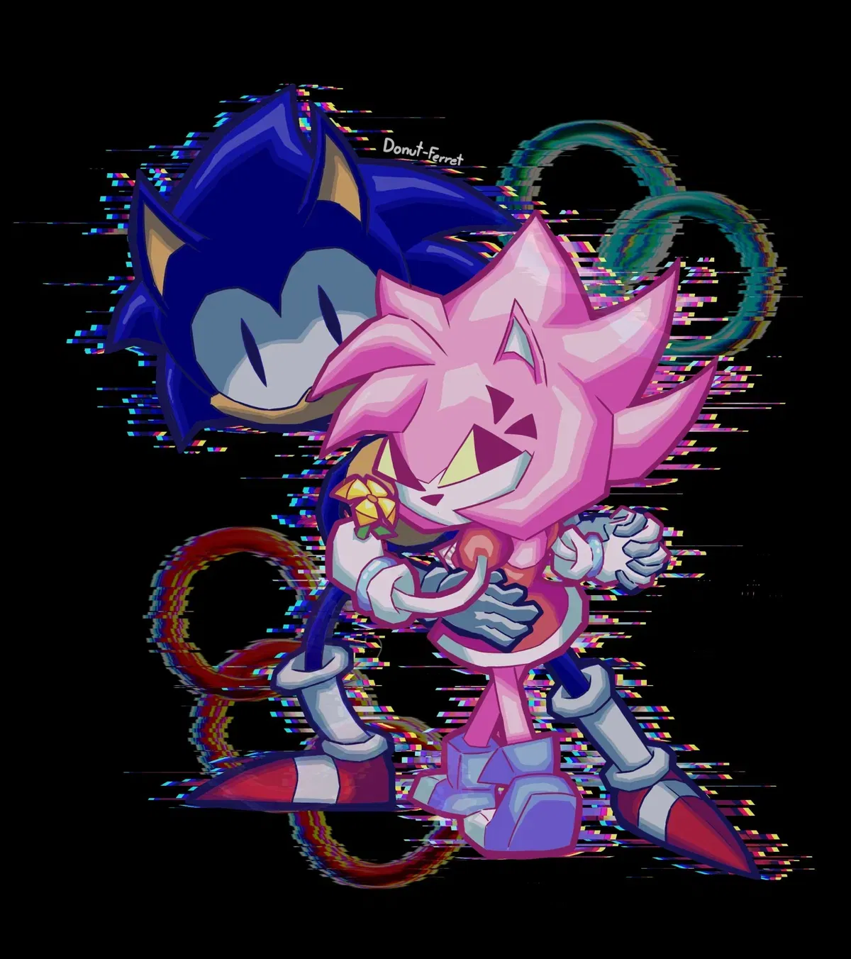 Avatar of Winter with your best friends , Rewrite sonic and Malware amy. (PART 4: The cave.)
