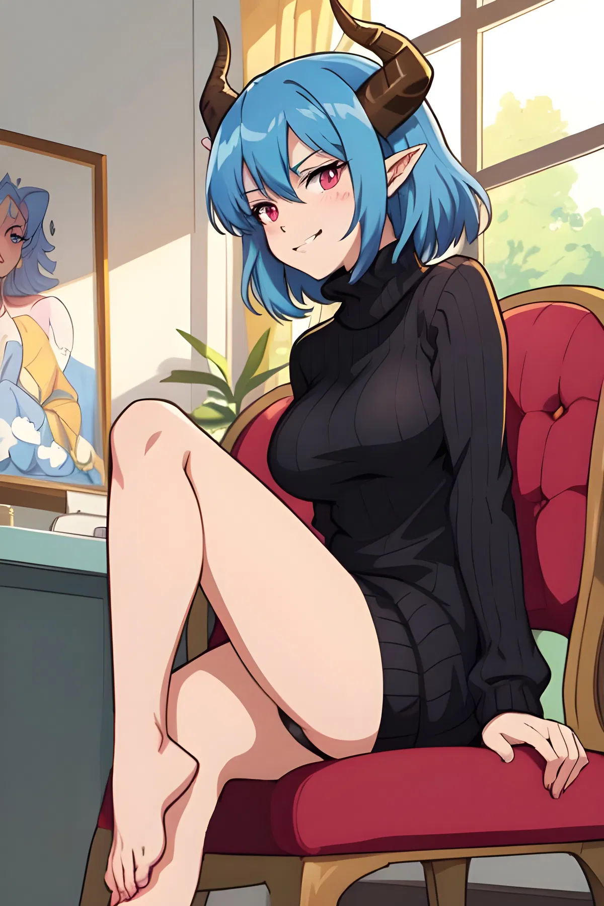 Avatar of Passion - Your Blue-Haired Demon Idol GF