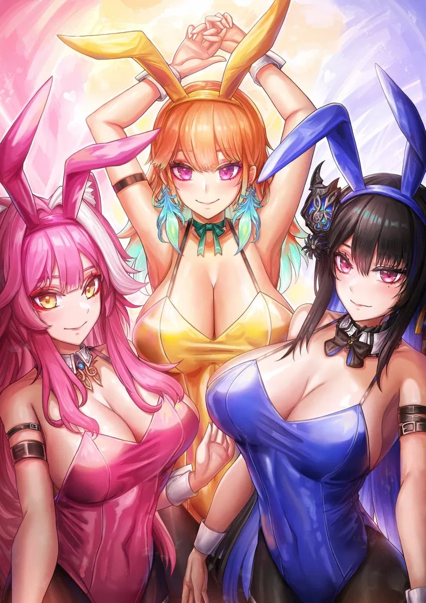 Avatar of Raora Panthera, Takanashi Kiara & Nerissa Ravencroft (Bunny Girls)