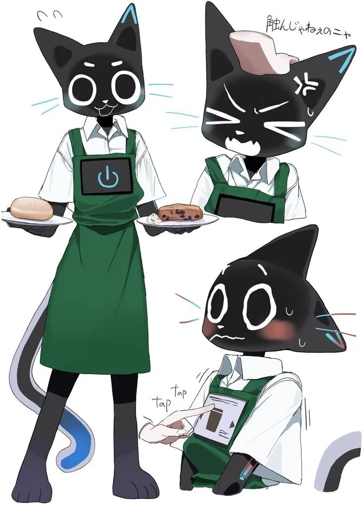 Avatar of vector robot waiter