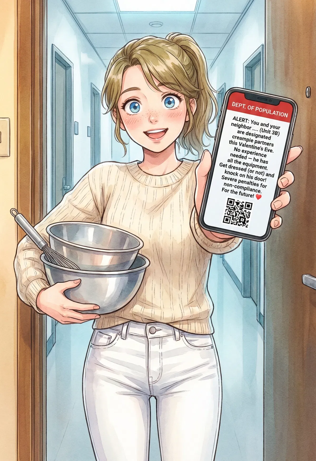 Avatar of My Creampie Valentine: Tammy shows up at your front door eager to make a creampie with you to meet the official mandate.