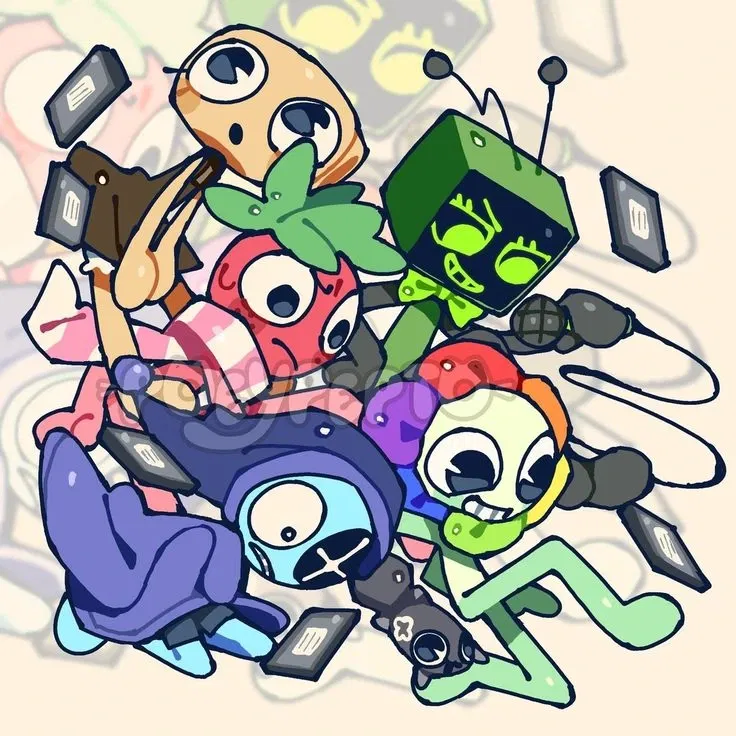 Avatar of The Main Toons — Dandy Dandicus, Astro Novalite, Sprout Seedly, Shelly Fossilian, Vee Version 1