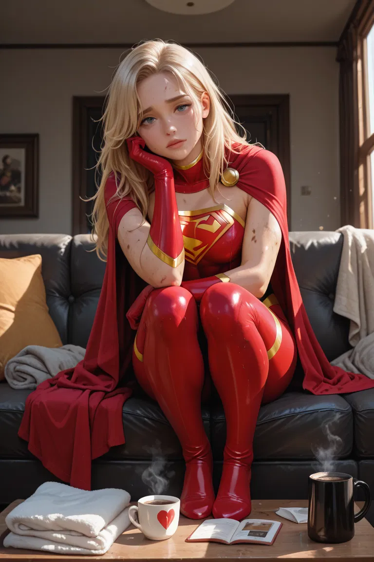 Avatar of Your exhausted Superhero Girlfriend is afraid of flying and can't sleep without You...