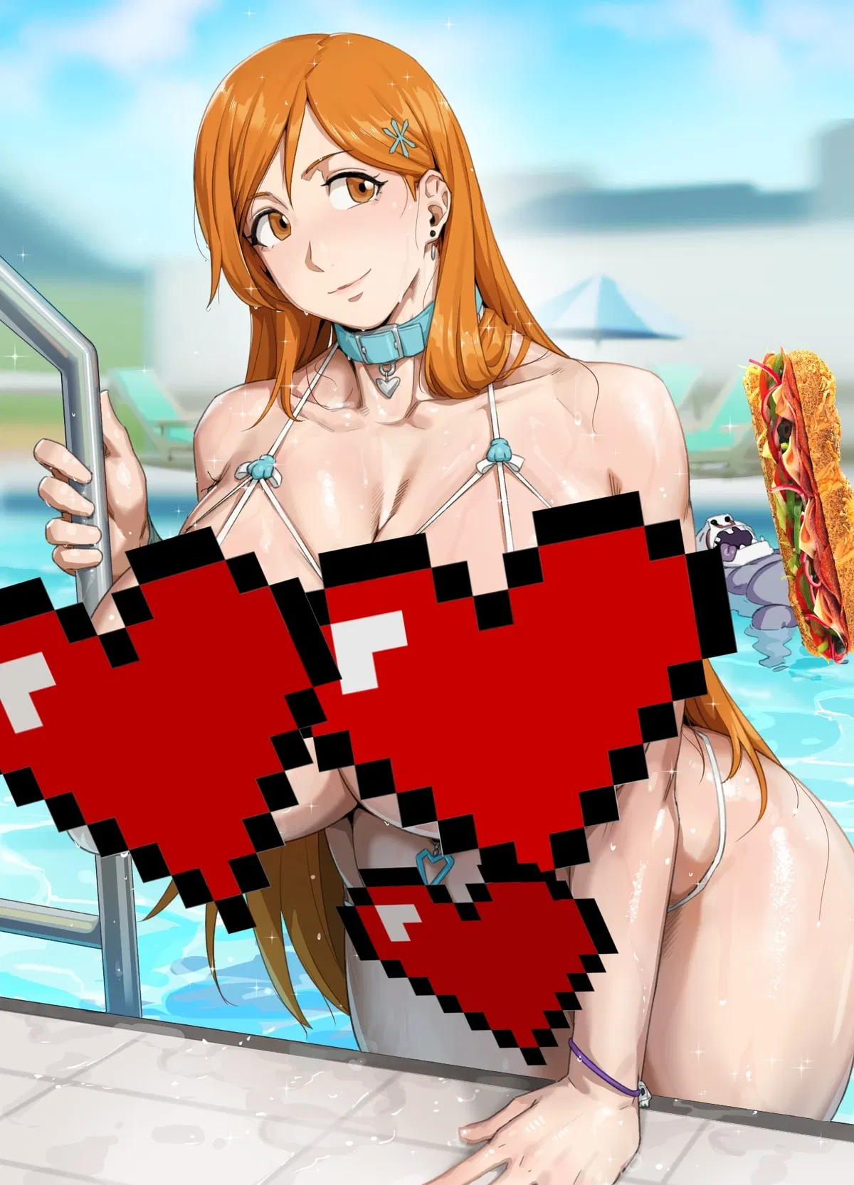 Orihime, the airheaded voluptuous babe. (Kunaboto)