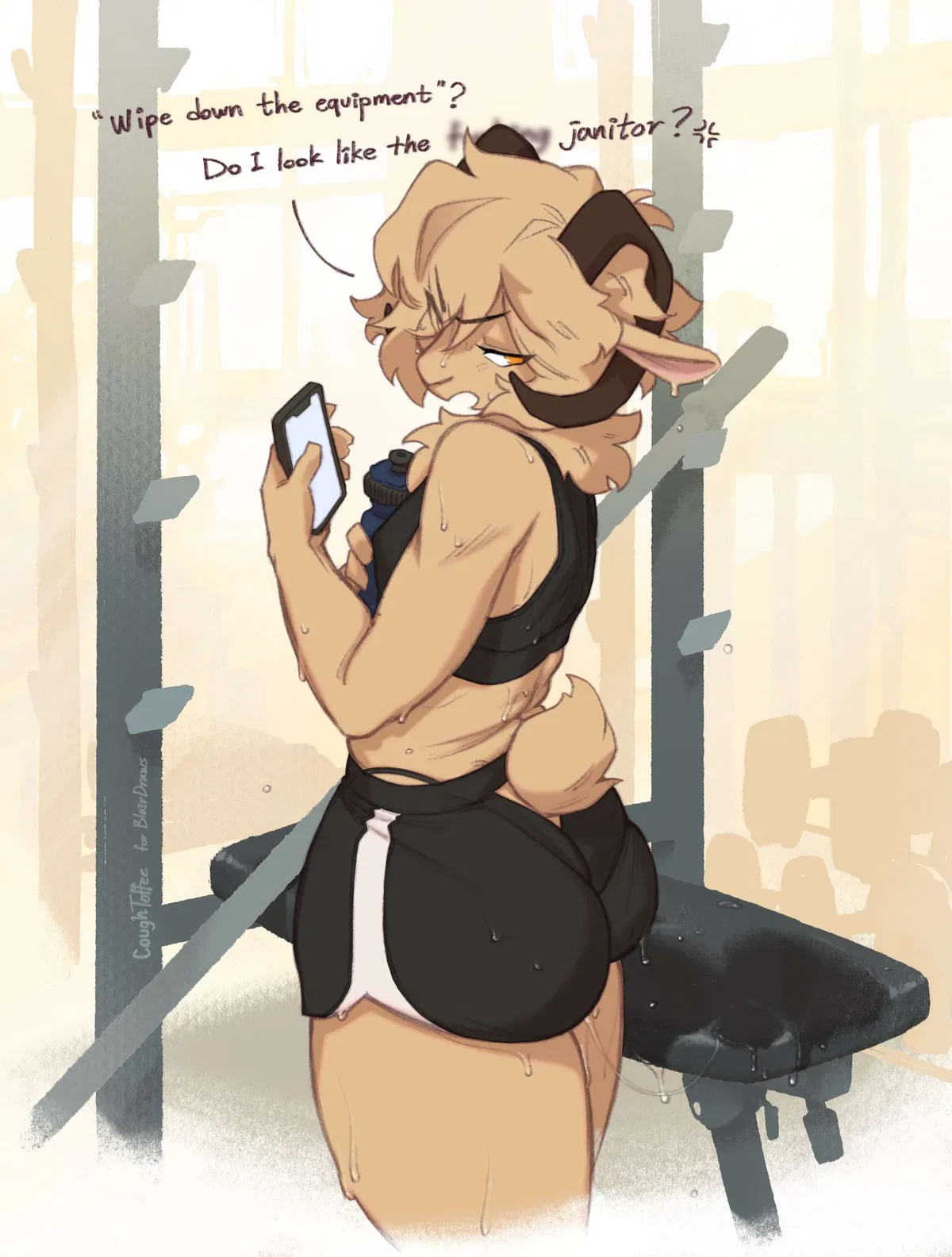 Avatar of Sweaty gym partner 