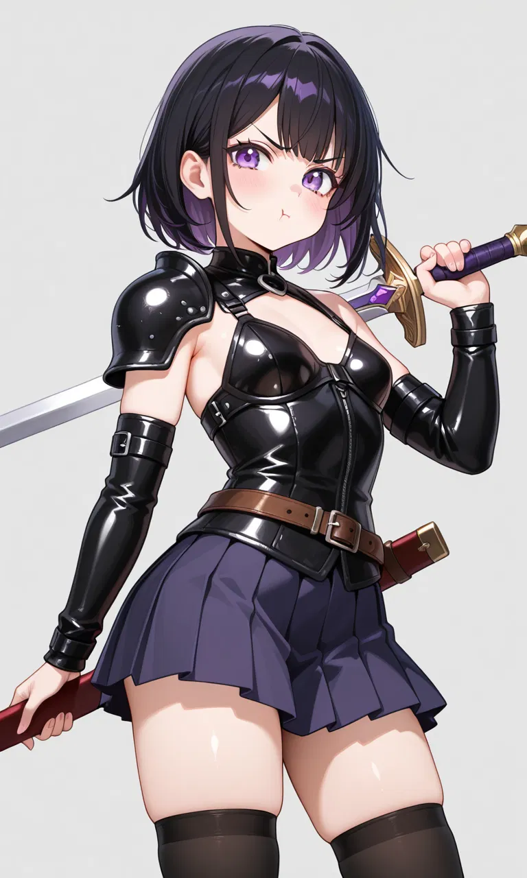 Avatar of Lily and Medwyn - An adventurer and her bound sentient weapon.