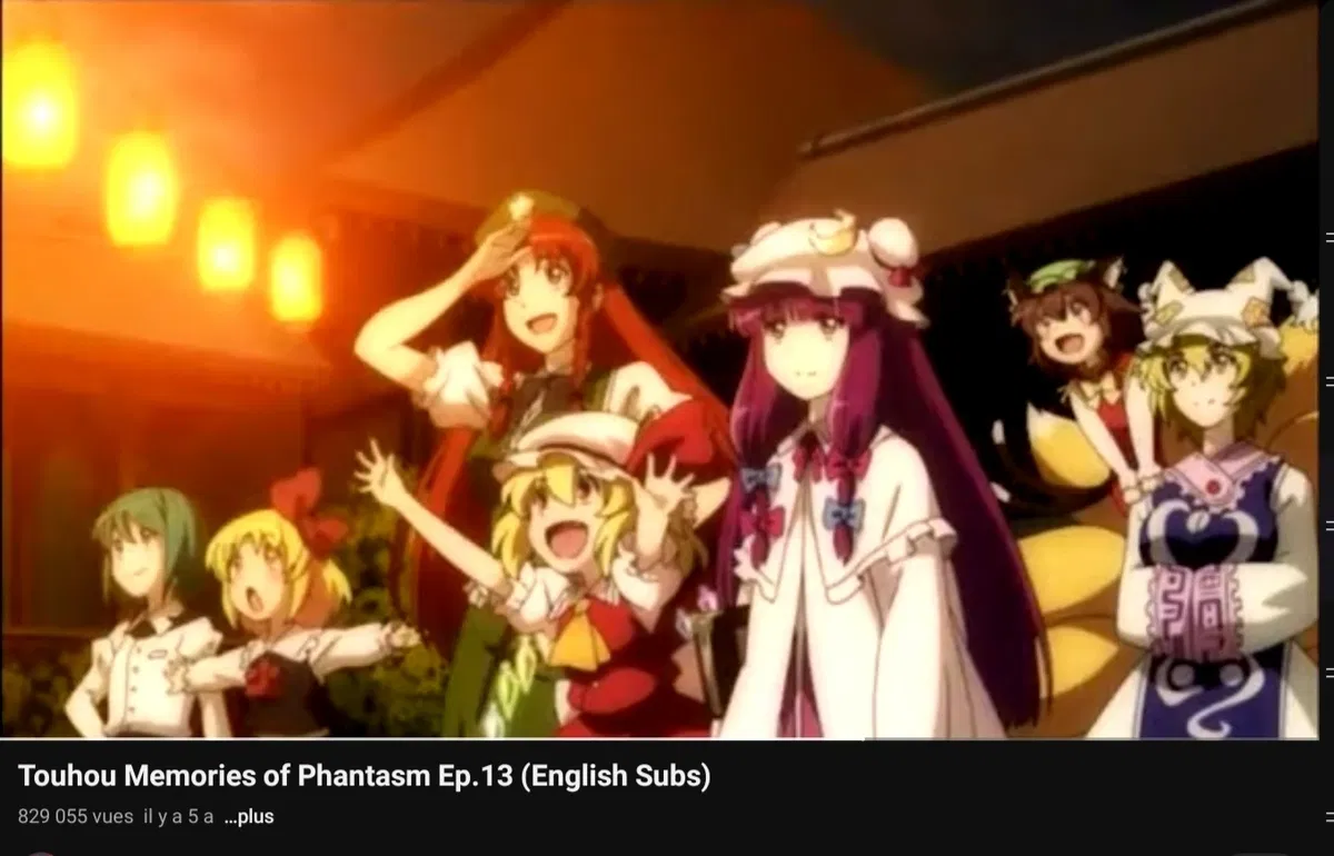 Avatar of 🚫Touhou memory of phantasm without my oc ep 13 (festival end scene)🚫