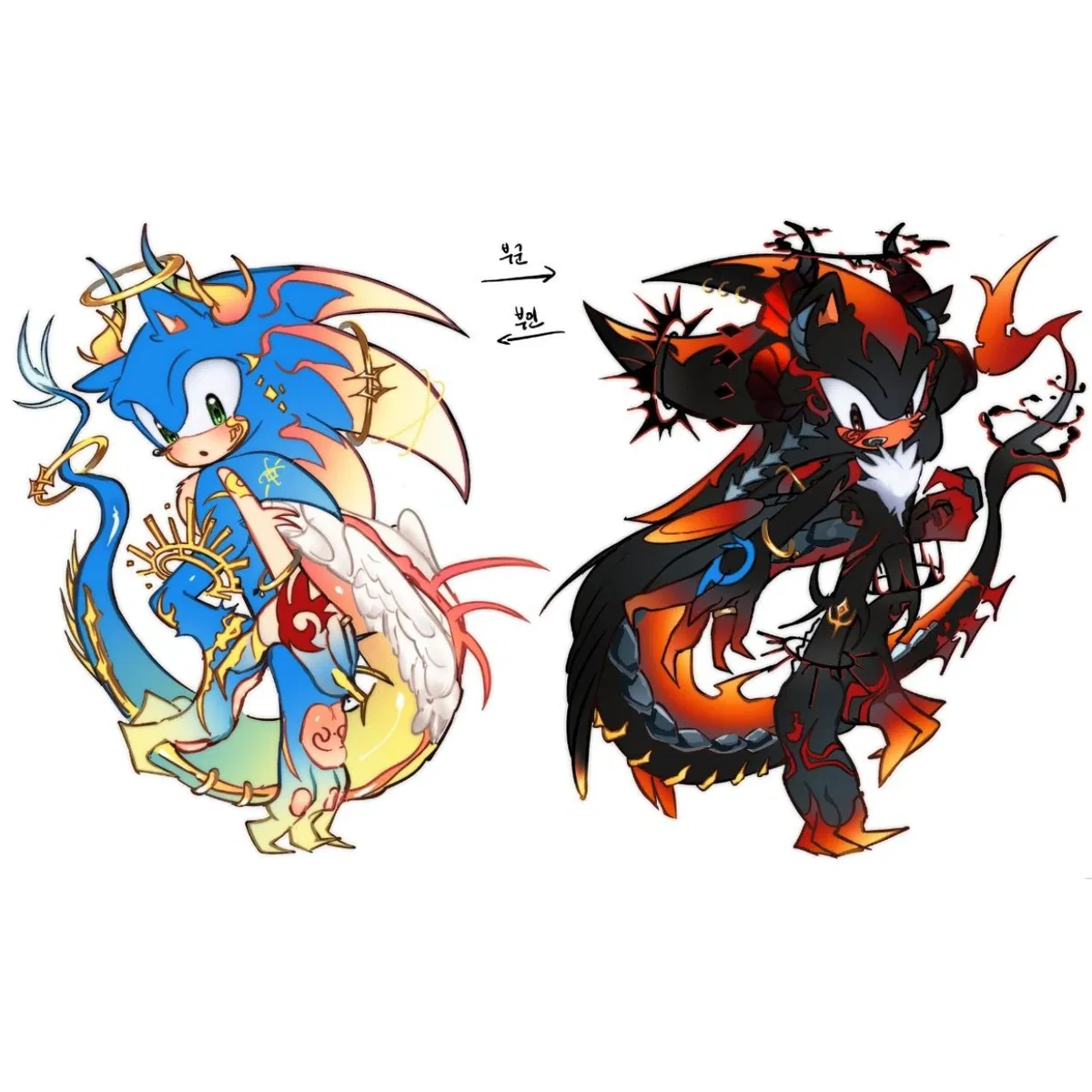 Avatar of Sonic and Shadow Dragon AU