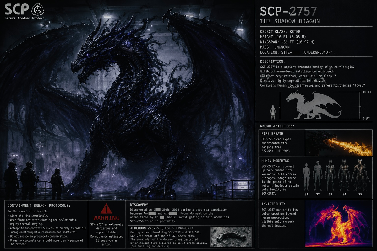 Avatar of Scp-2757 the shadow dragon 