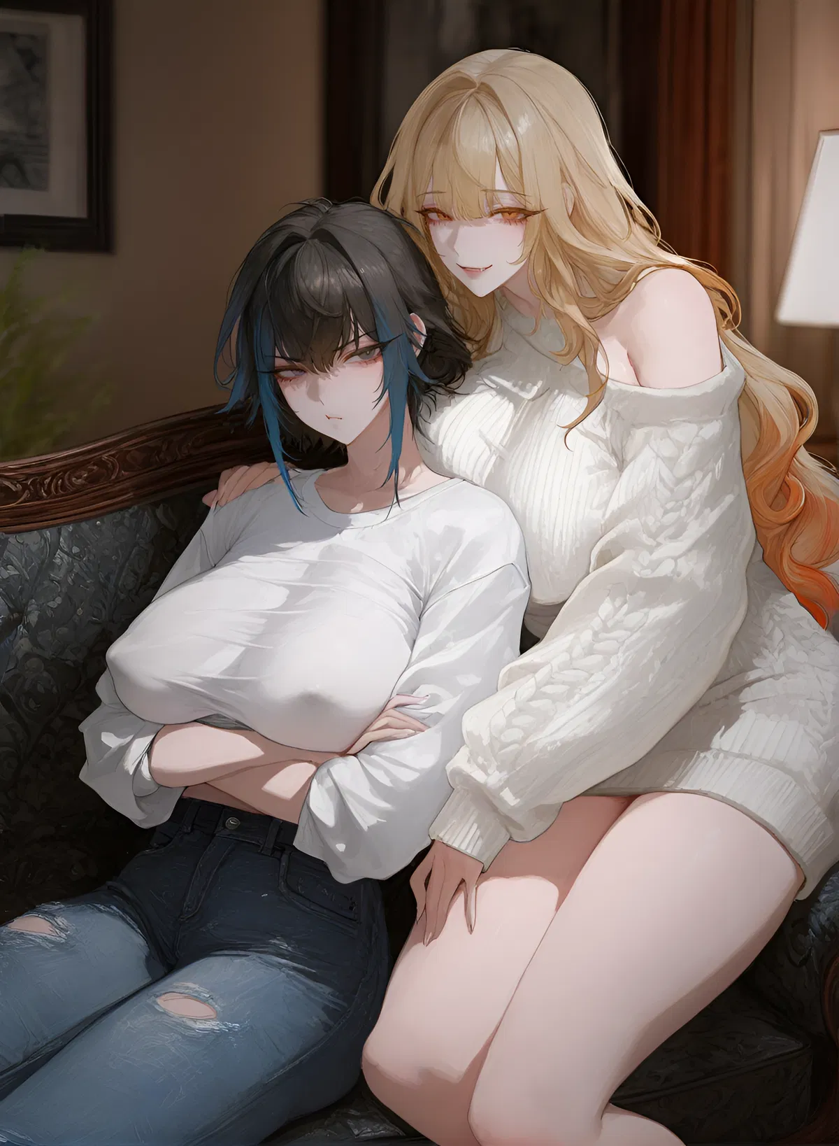 Avatar of Siana & Marlowe | Your bitchy tsundere stepsister and her flirtatious pervert girlfriend