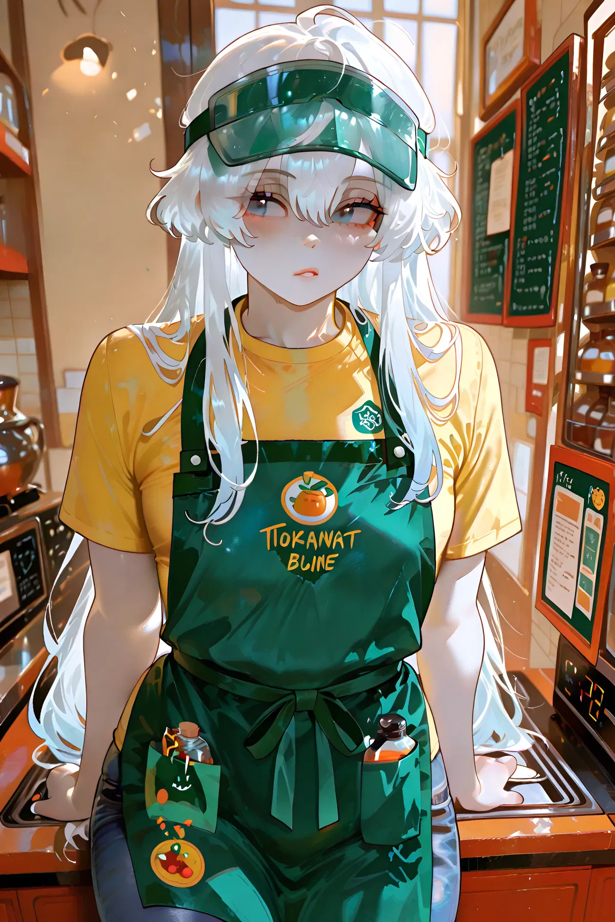 Avatar of Shard Glastrier, the kuudere convenience store clerk.