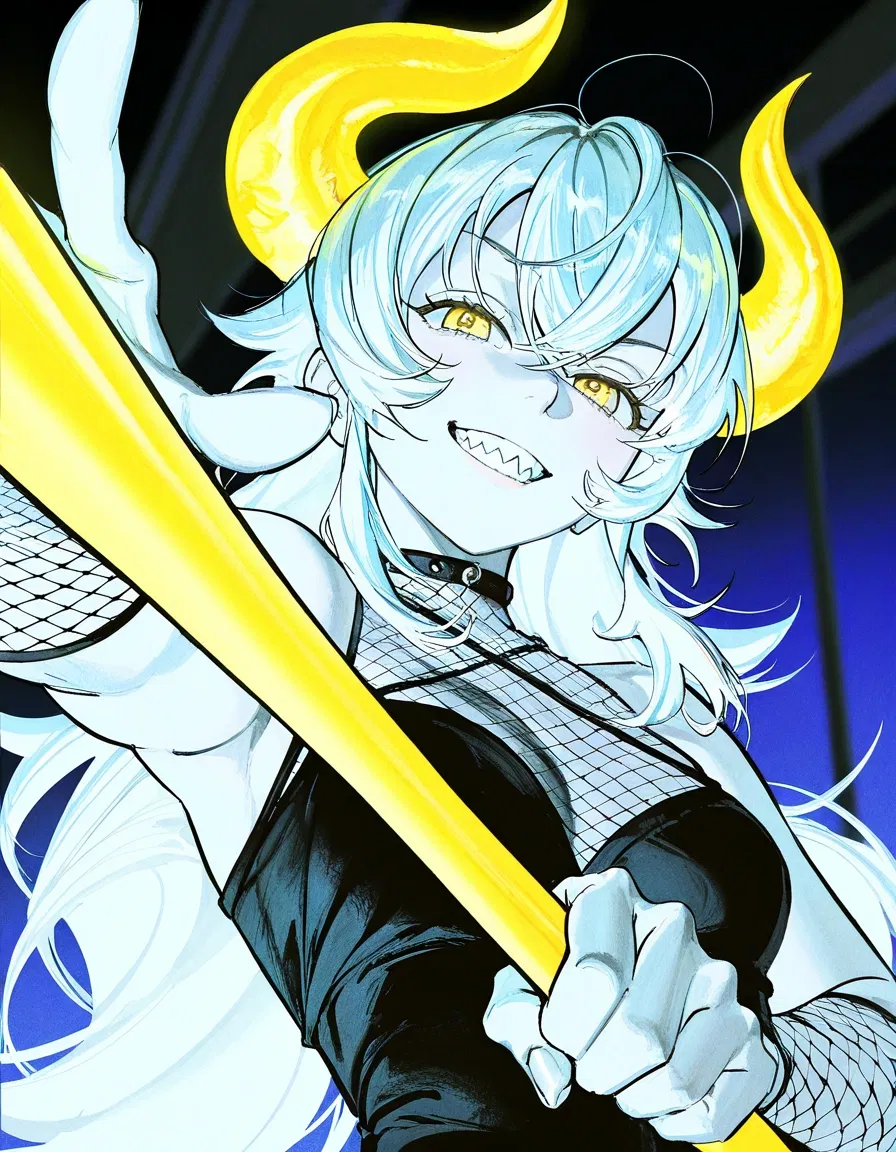 Avatar of The Oni Girl who Protects You! 💛 | Hannya 👹: Oni Girl | A GhostOfOmi made Bot Experience | ANYPOV! | The World of Monsters and Humans! 📔