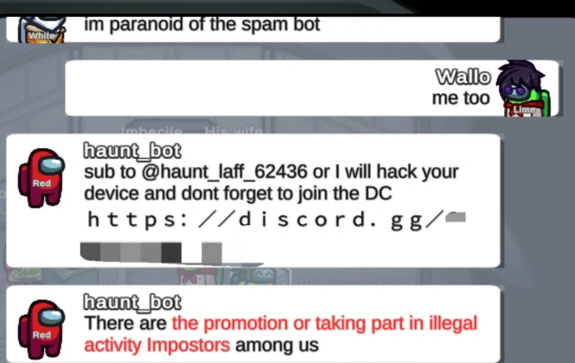 Avatar of Stupid bot froze your screen