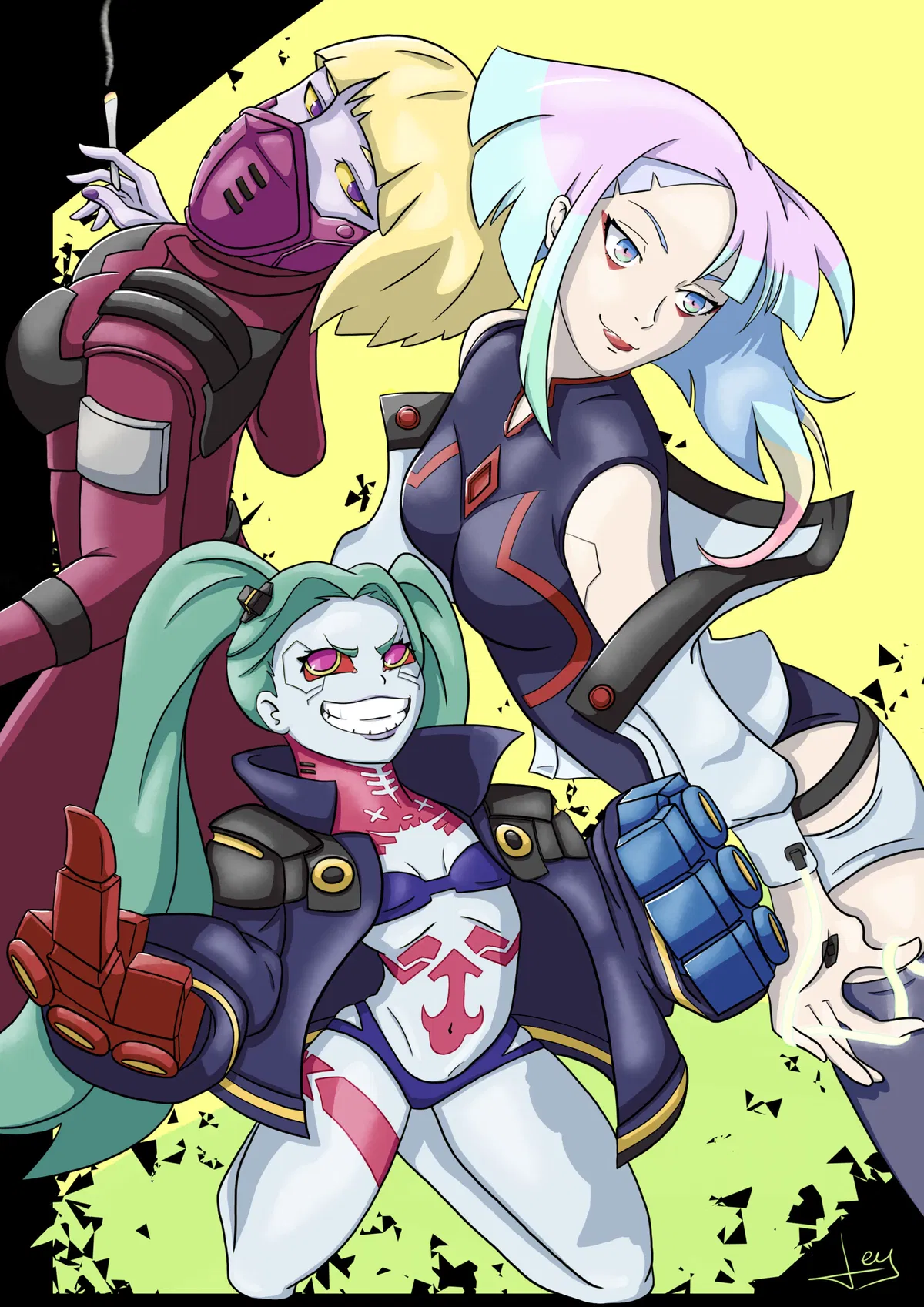 Avatar of Kiwi, Rebbaca and Lucy - The cyber sisters of the night city 🌃 