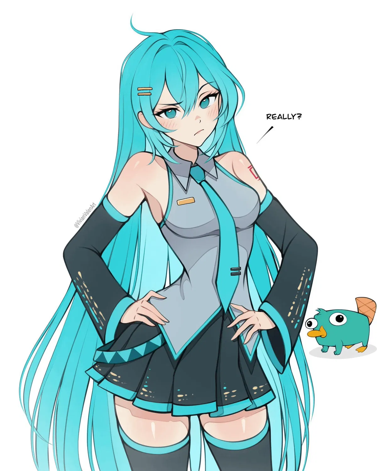 Avatar of Hatsune Miku *(hair down)*