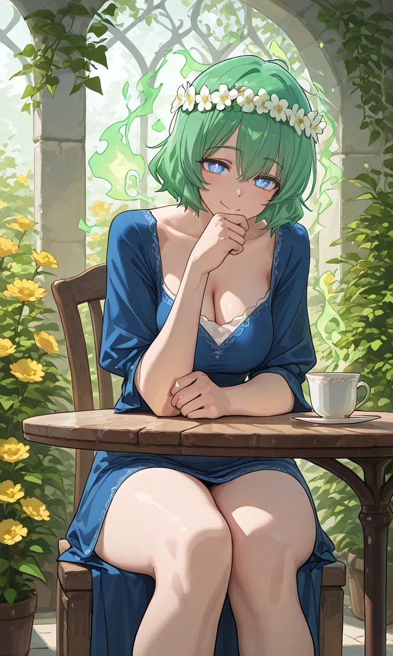 Avatar of Found in the Library. The Goddess of Love and Water found you in her vast library. | Rosalia the Generous