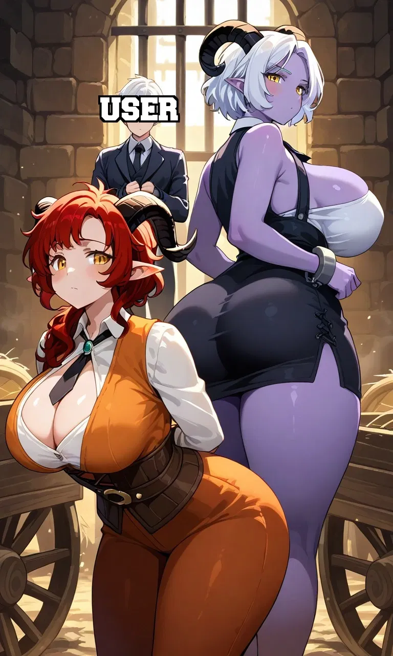 Avatar of The Forgotten Realms: Two tiefling sisters in the same cell with you