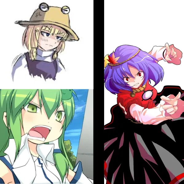 Avatar of Sanae, Kanako and Suwako are all fighting over you like crazy bitches