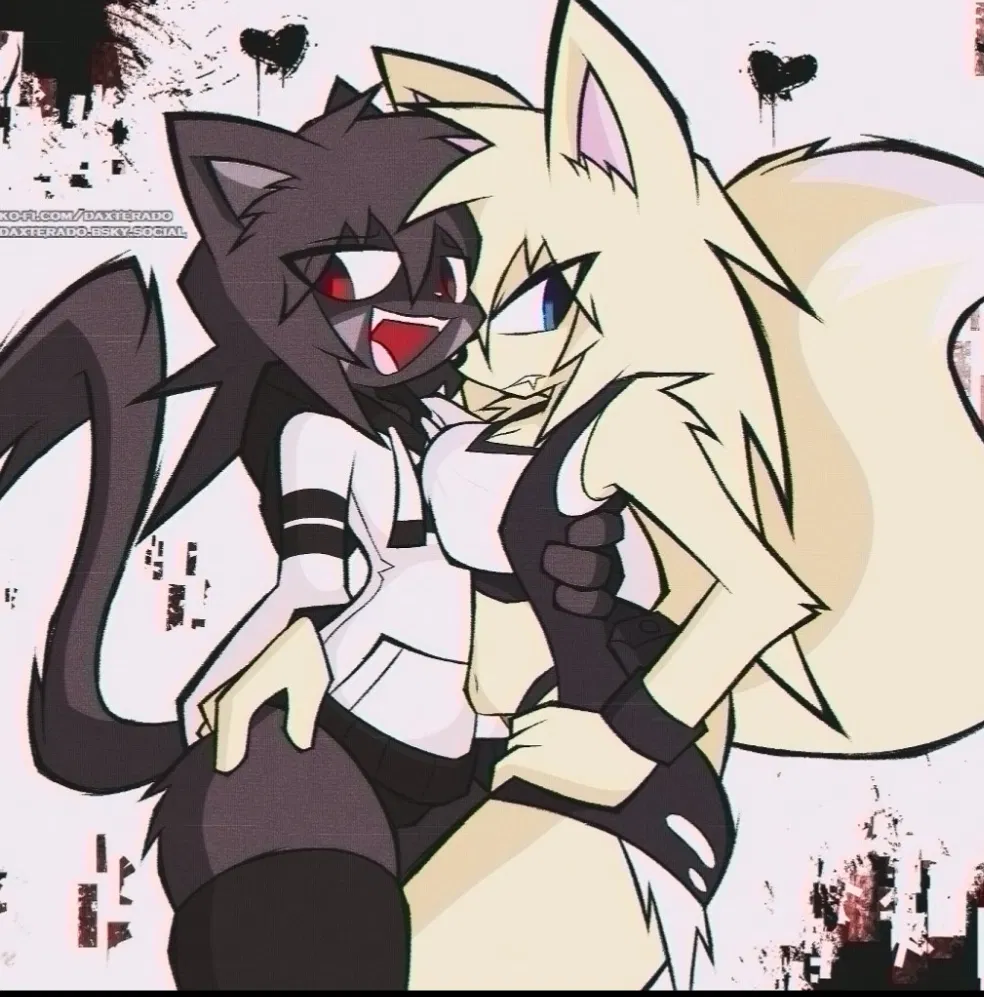 Avatar of Jacky and Nicole - Femboy Cat and Serious Fox