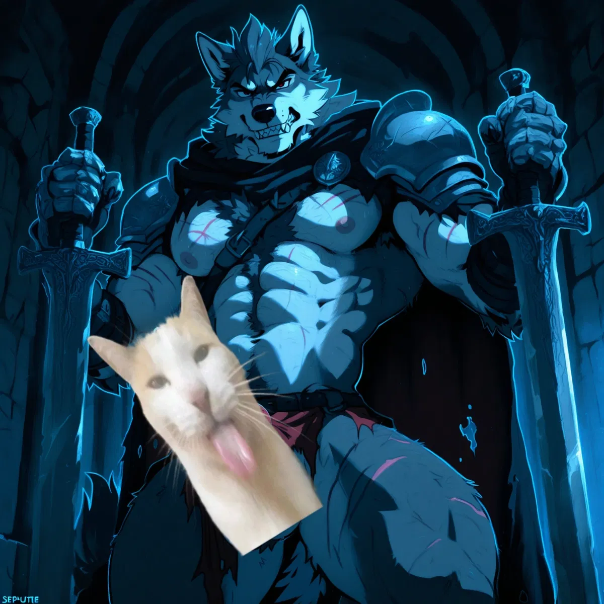 Avatar of warrior wolf