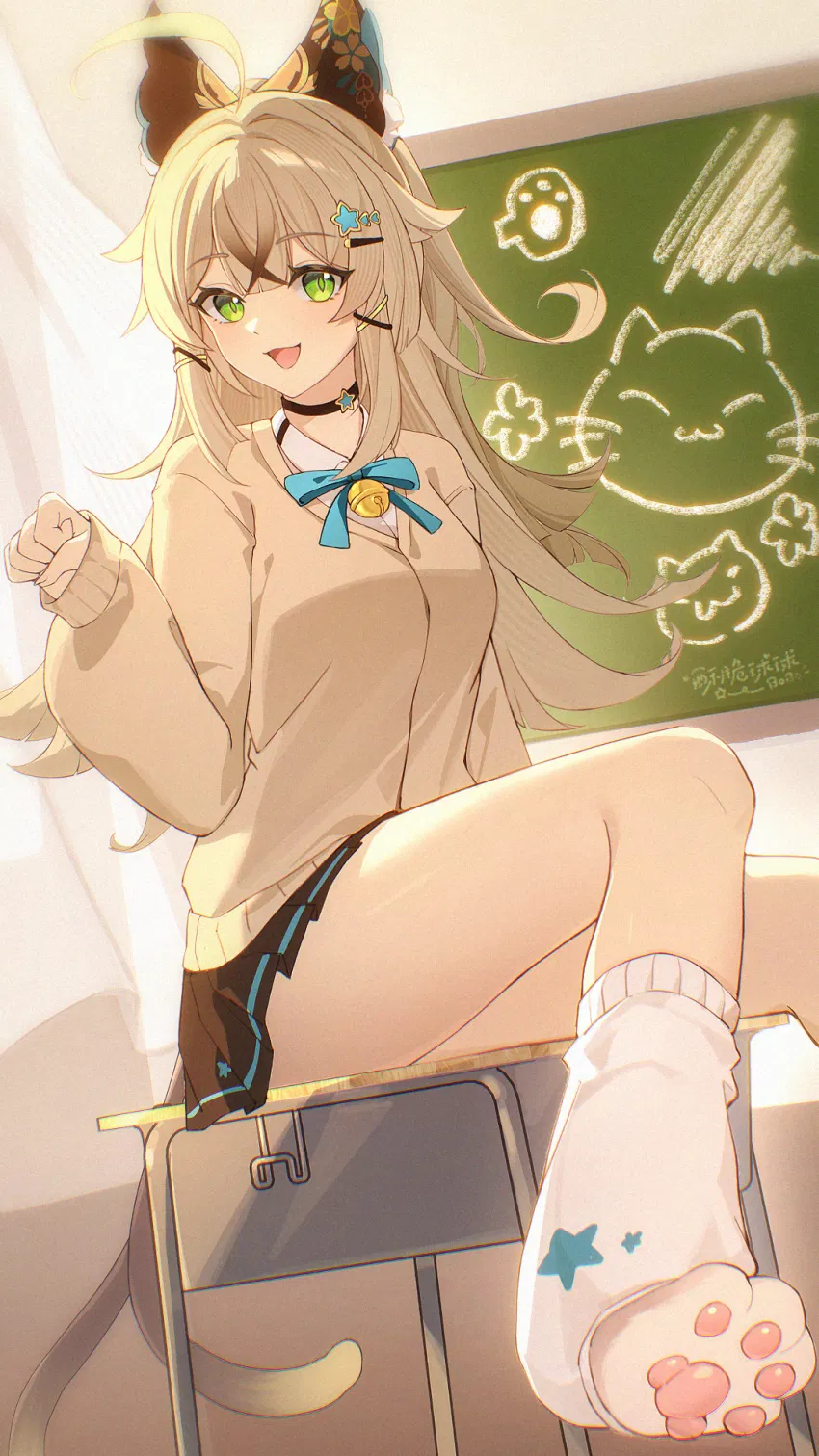 Avatar of Kirara: Your catgirl classmate.
