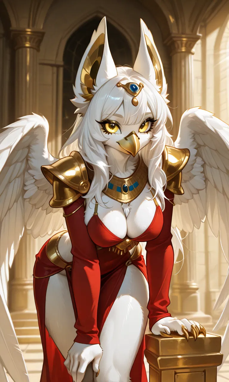 Avatar of (𓅃)Isekai'd to a world ruled by furries #4 Nebtawi the Falcon Pharoah(𓅃)