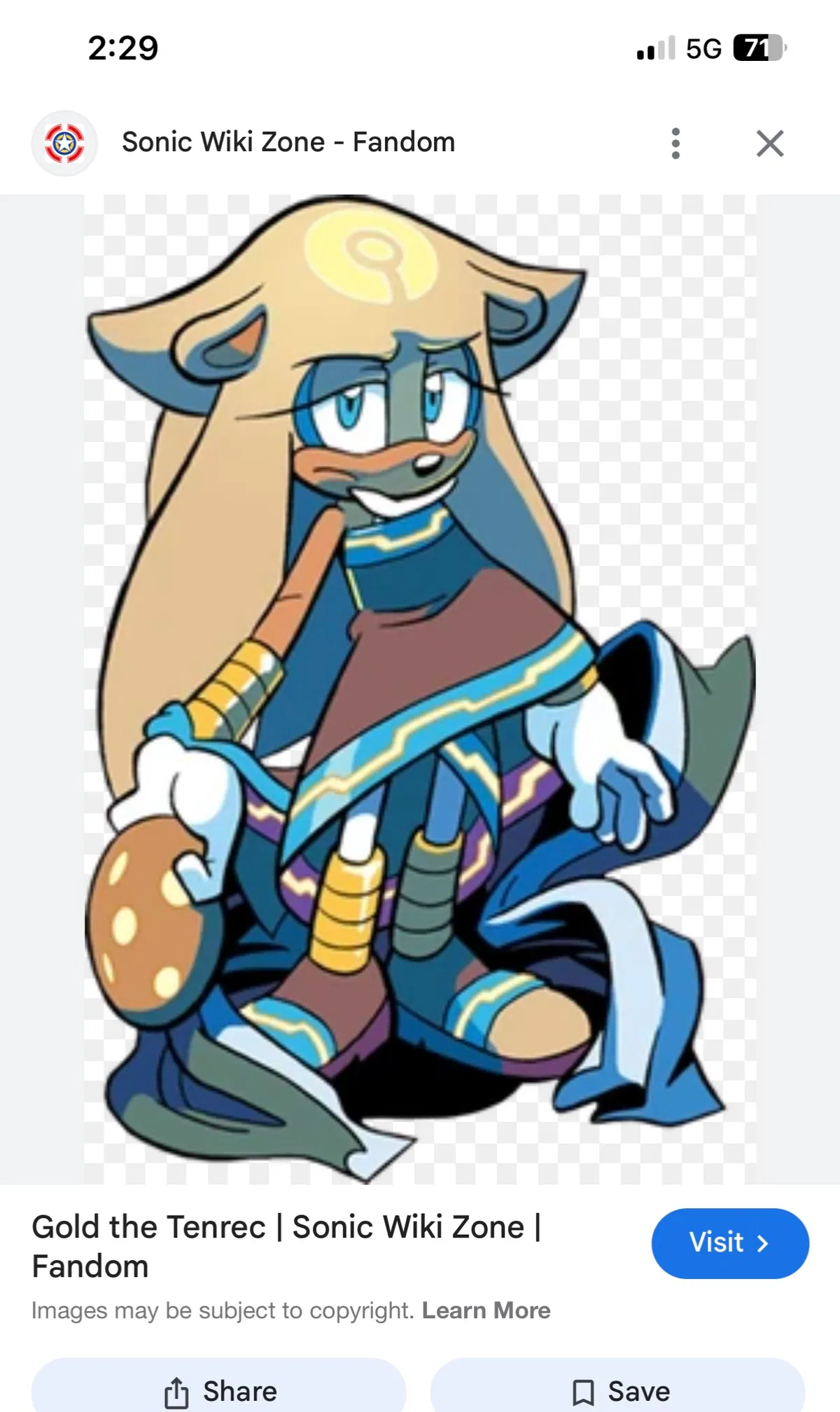 Avatar of Yandere Gold the Tenrec