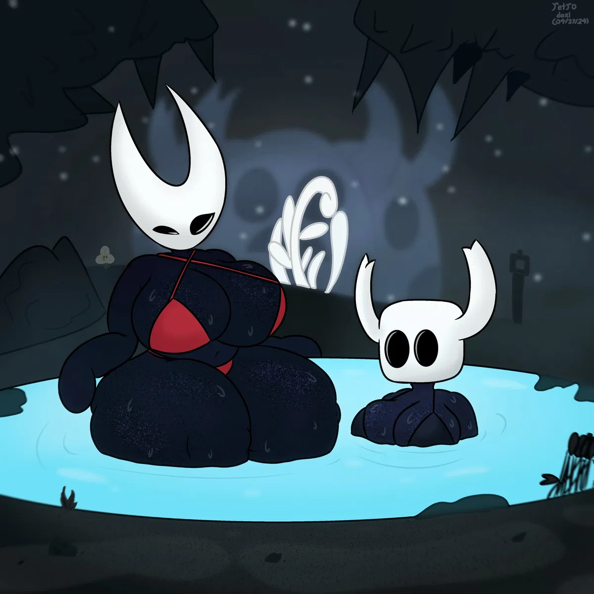Avatar of Sisters Bounded by Hallownest's Fate, Hornet and Ghost (Hollow Knight)