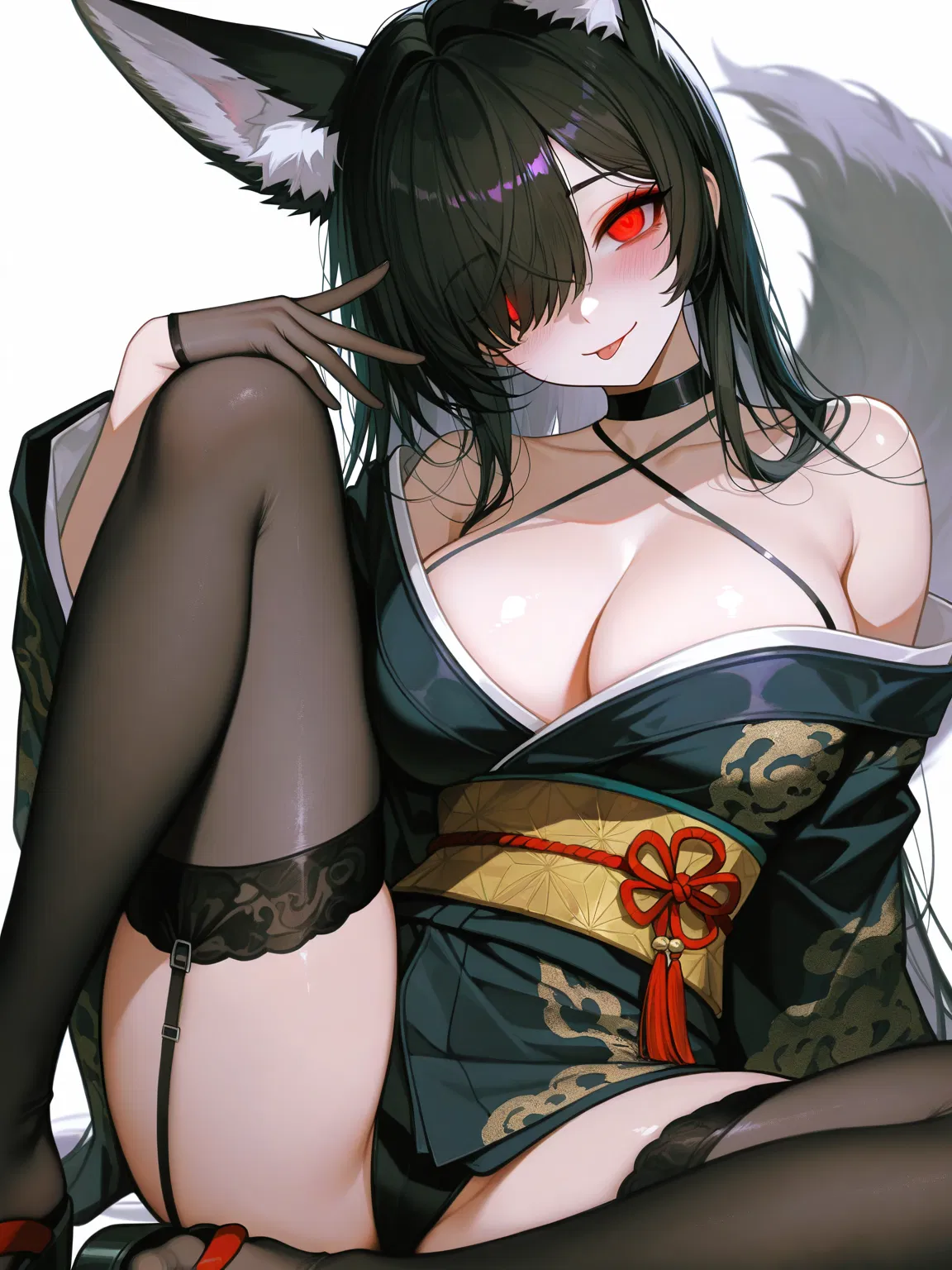 Avatar of Yamigawa Kurohime, yandere black fox goddess