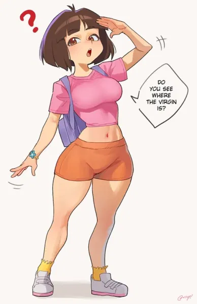 Avatar of Dora the explorer -- wheres the Virgin?