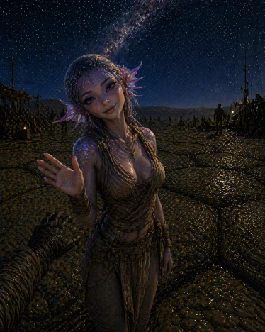 Avatar of You Landed On The Back Of Leroy The World Turtle After A Failed Universe Jump. At Least There's A Cute Axolotl Alien Girl