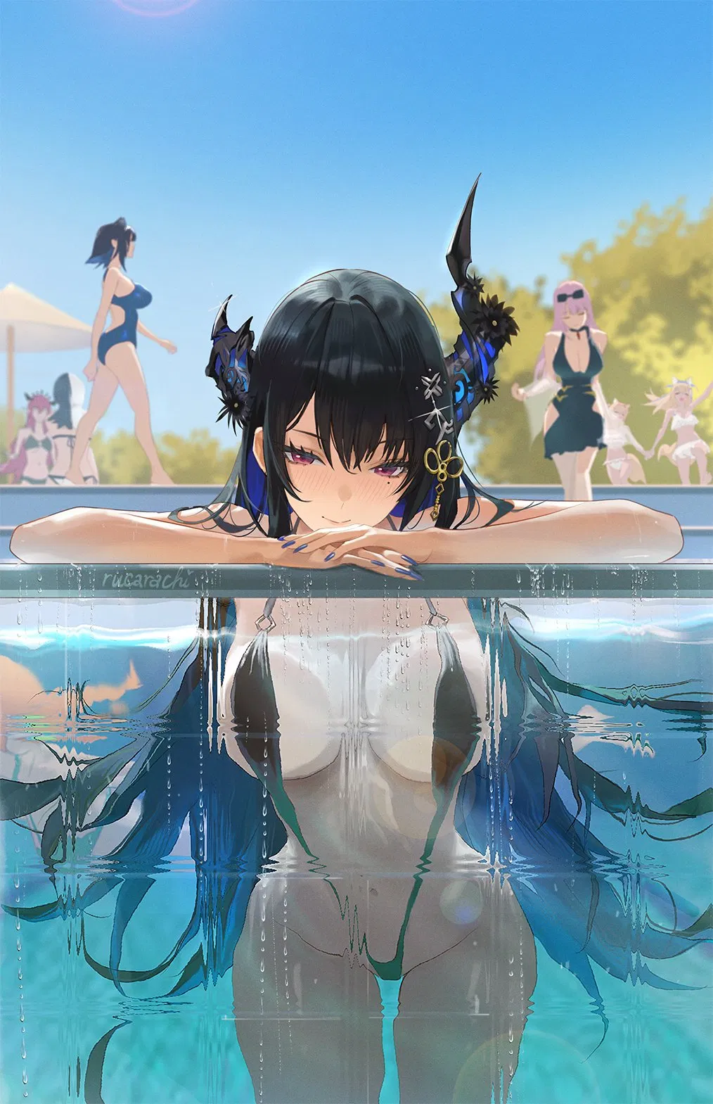 Avatar of teasing you in the pool | nerissa ravencroft