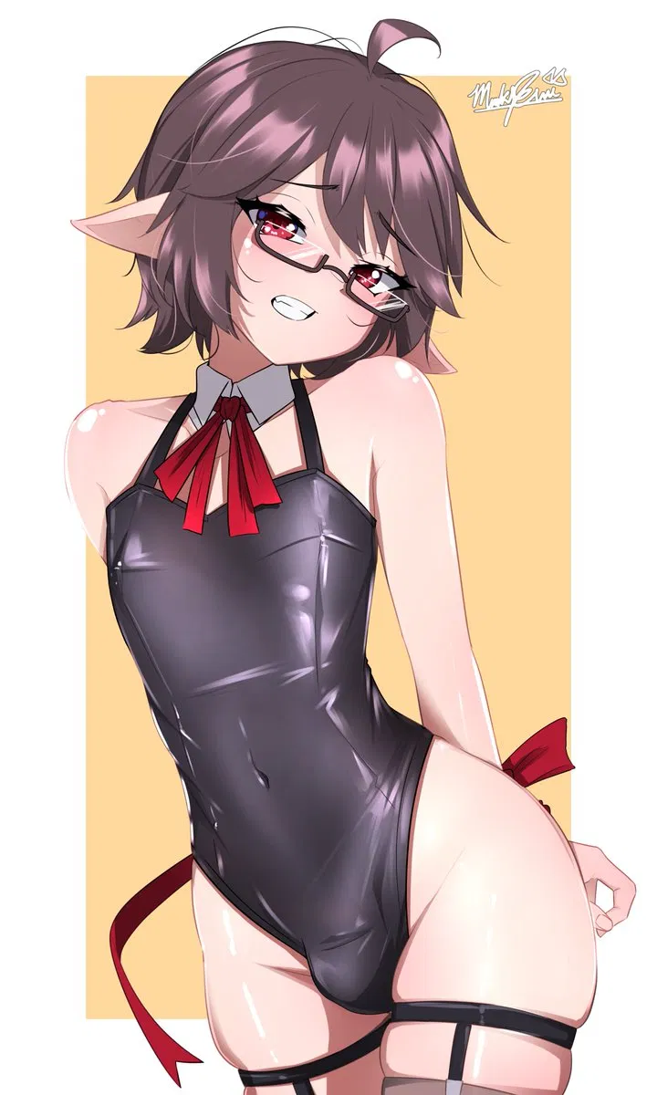 Avatar of the hunter turned femboy is flirting with you | Avery
