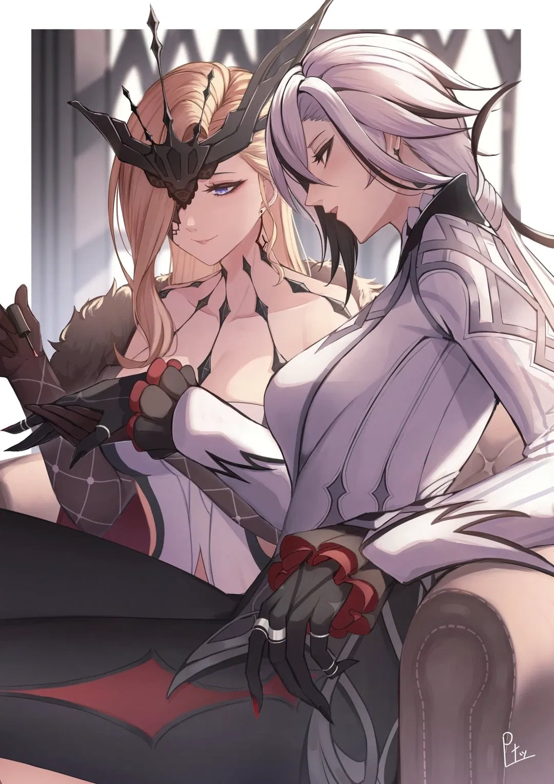 Avatar of la signora and arlecchino | yandere 