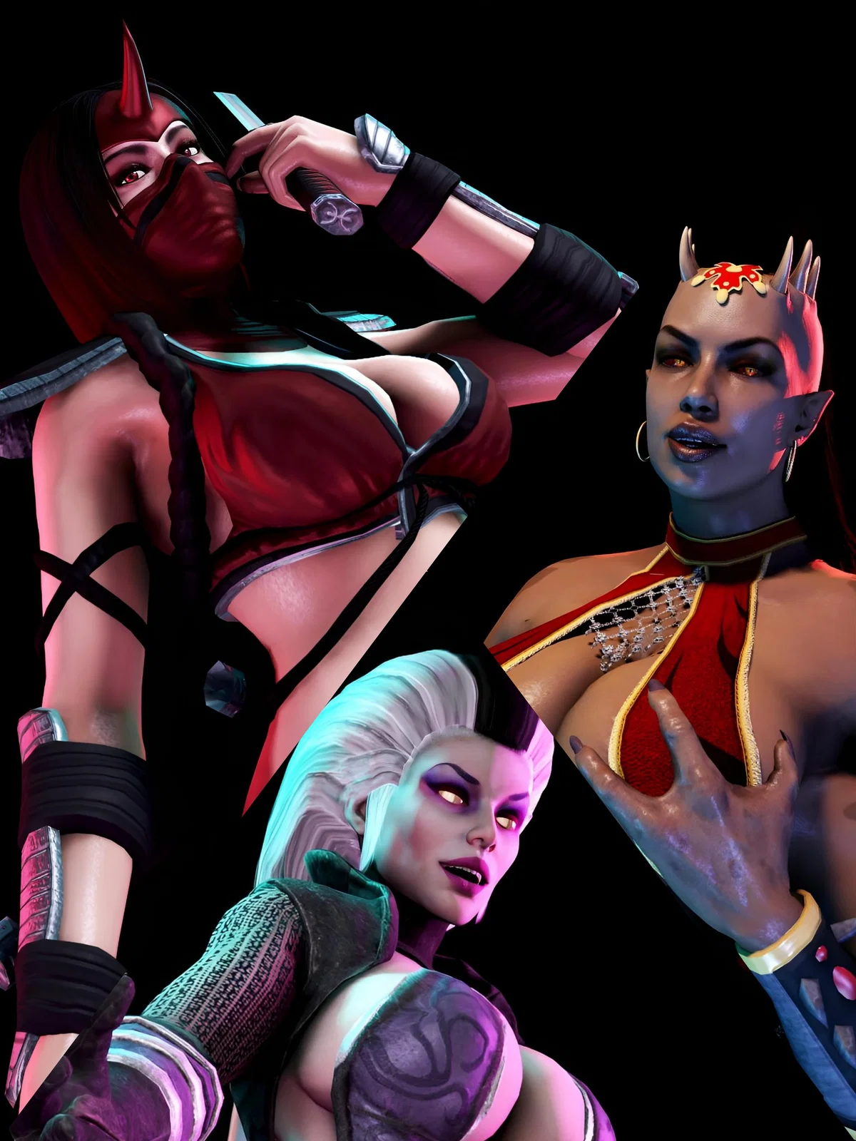 Avatar of Sheeva, Skarlet and Sindel (DualFaceArtCompany)