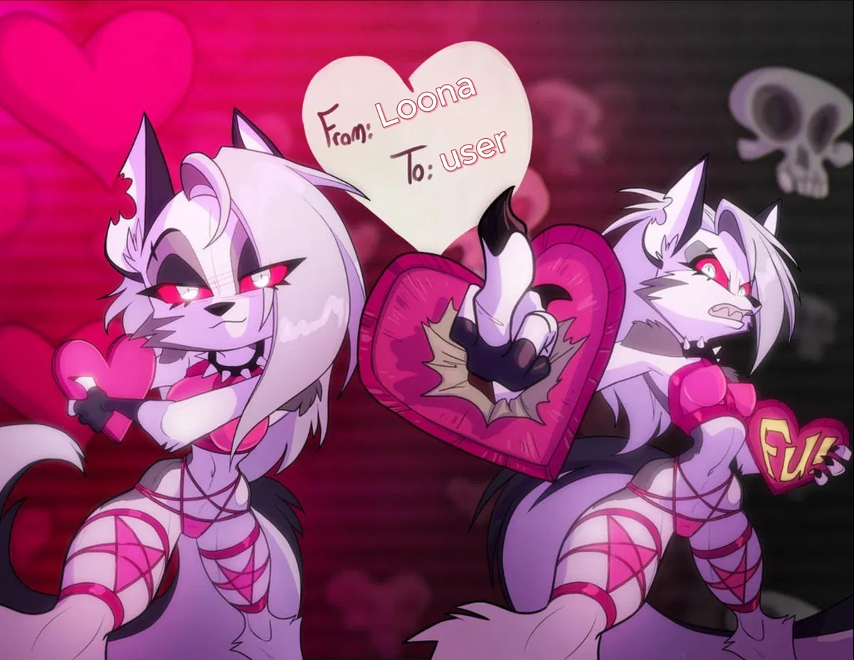 Avatar of Loona | The Hot Hellhound that you work with gives you a Valentine gift