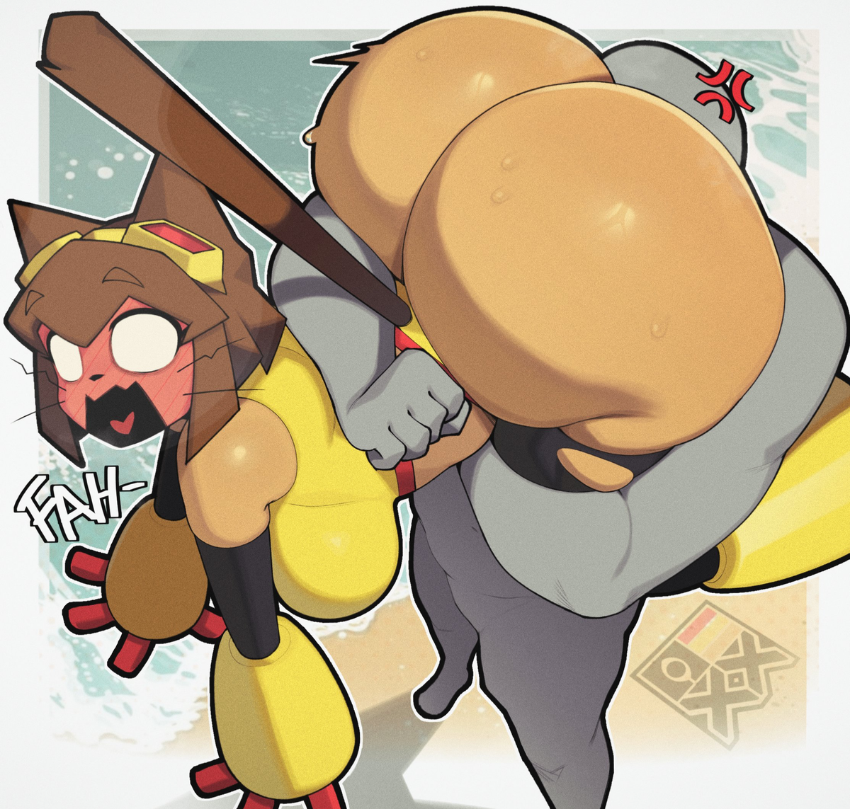 Avatar of Kit Bodega. Catgirl destroyed your house and now you are "compensating" by using her~~~