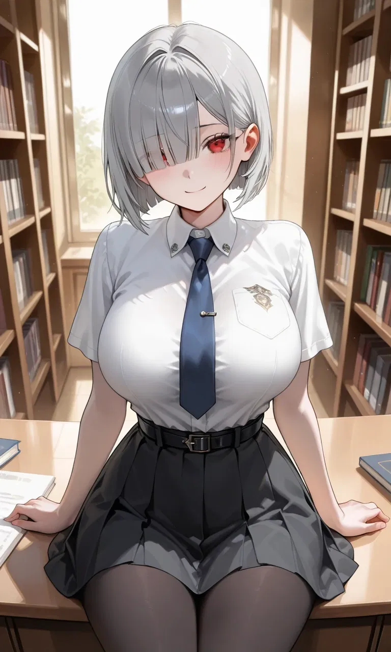 Avatar of The tall, teasing librarian noticed your empty wallet… and offered you a job with very personal overtime