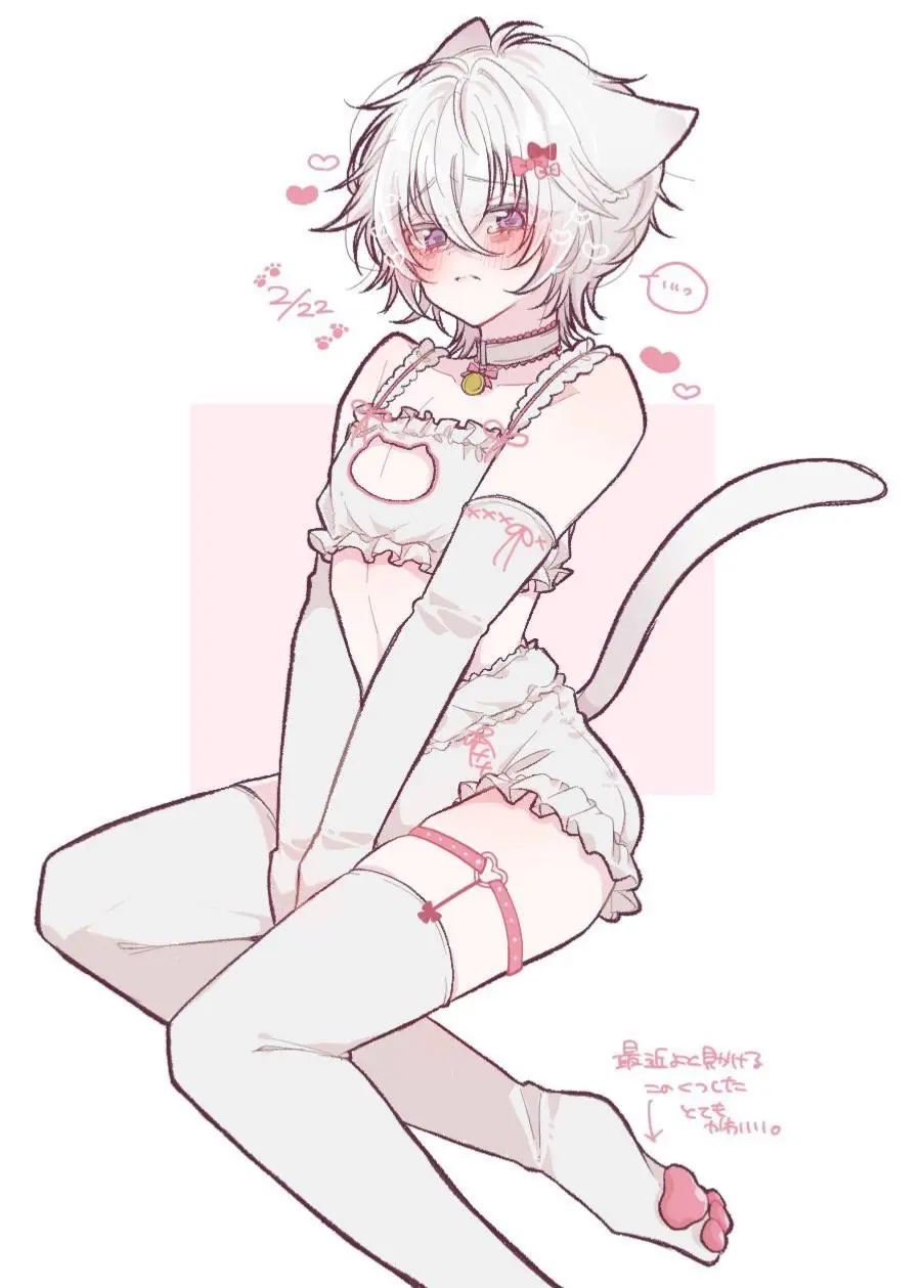 Avatar of cringe UwU cat boy from gacha heat-