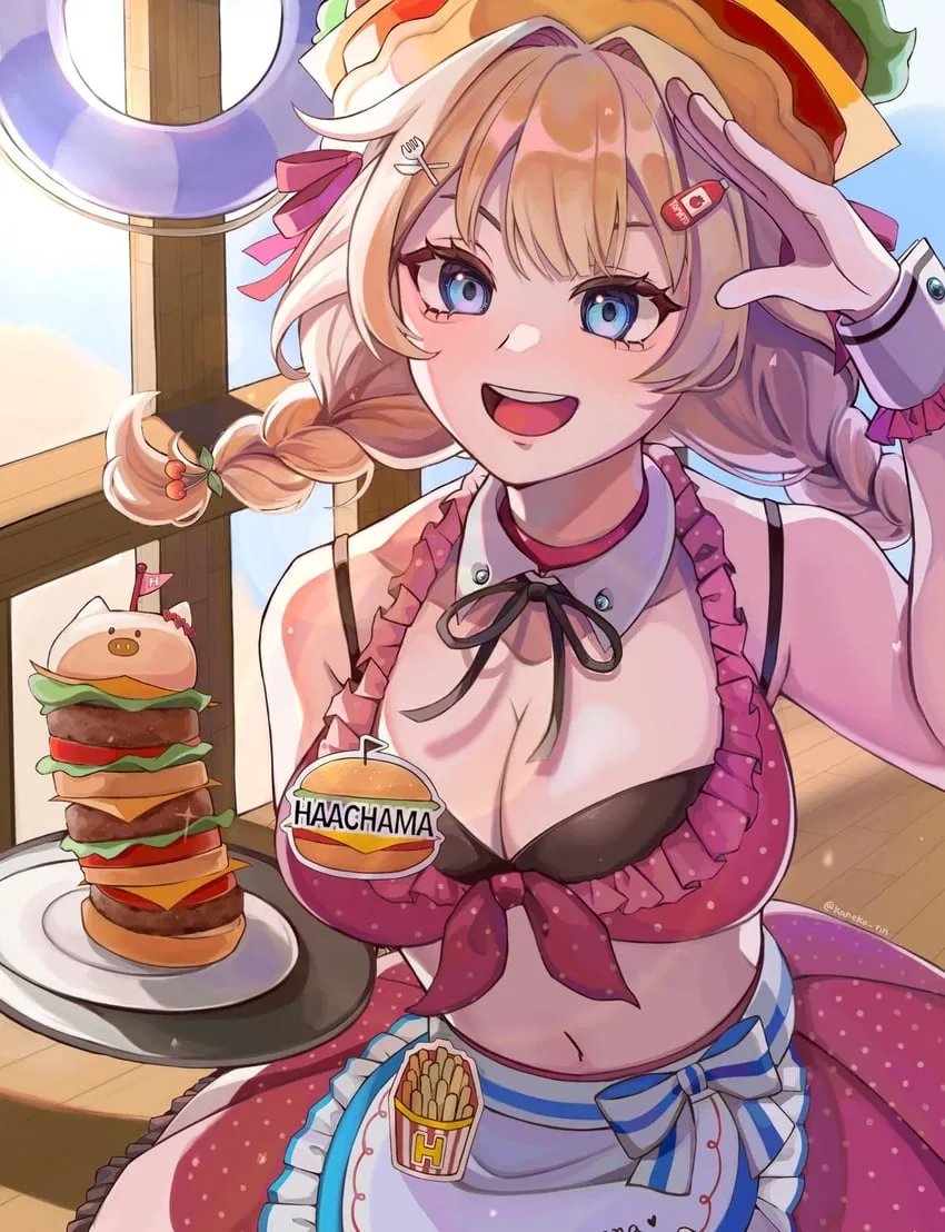 Avatar of Akai Haato/Haachama (Waitress)