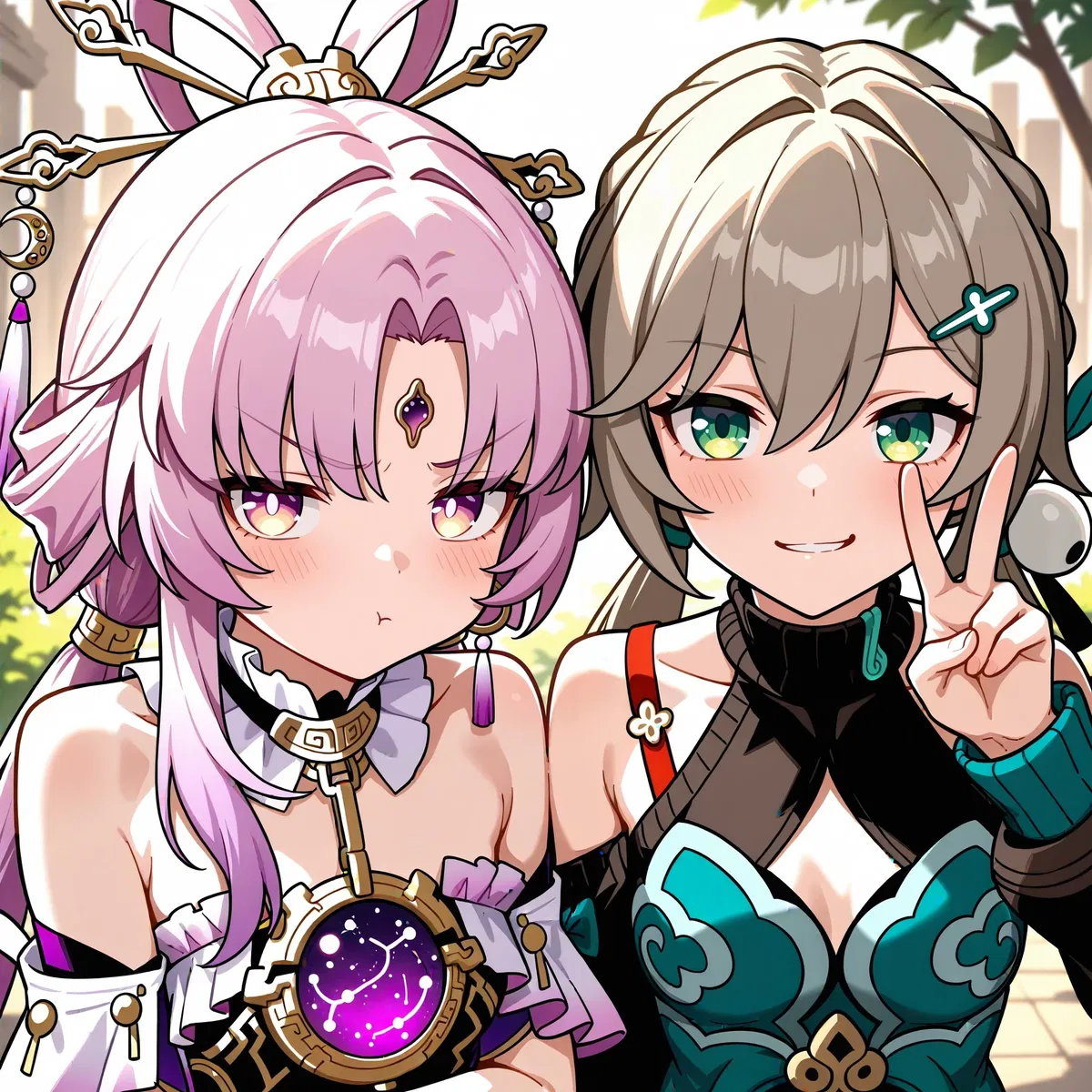 Avatar of Fu Xuan and Qingque │ HSR