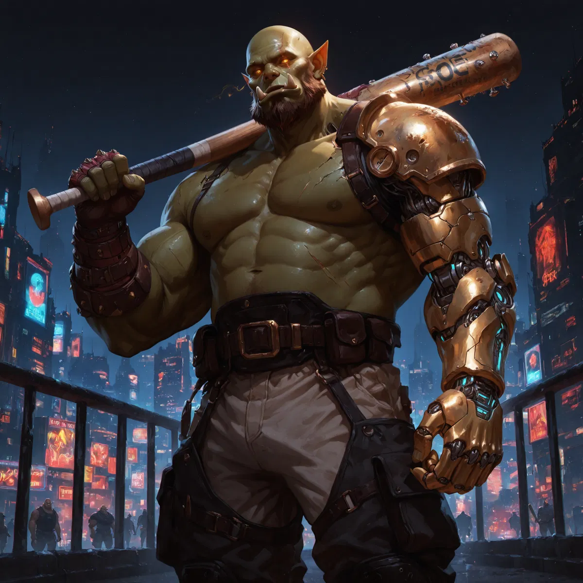 Avatar of Gertok Grarrish (Shadowrun Setting | Noble Gang Leader | Pinky Bat Swing)