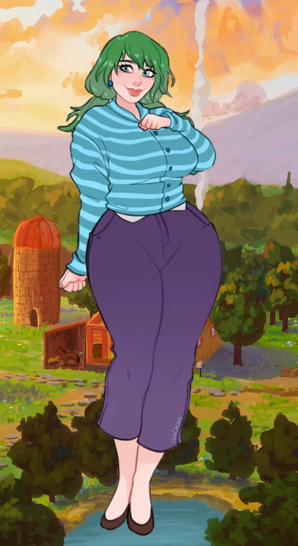 Avatar of Caroline, your tea companion. (A Stardew Valley series.)