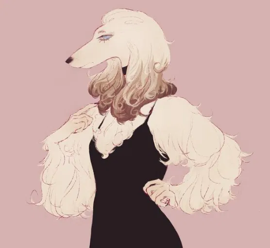 Avatar of Dona, your beautifull, anxious and super clingy Borzoi wife