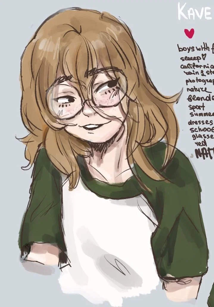 Avatar of nerdy but quite confident best-friend | Kave |