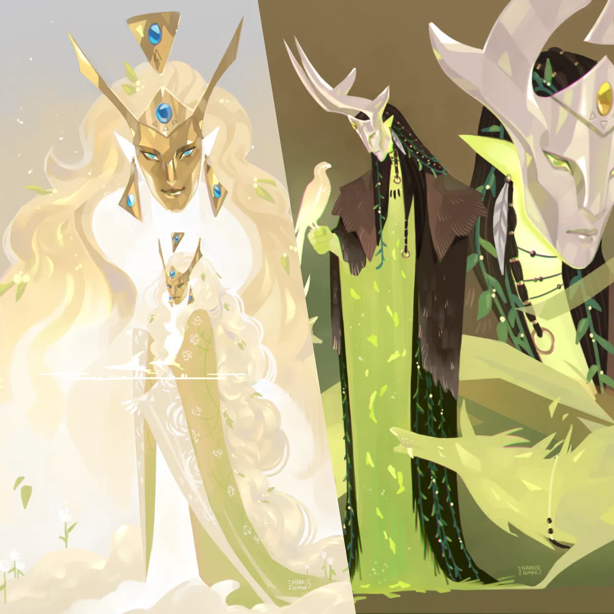 Avatar of Nature and her returned Hunter | Isha x Kurnous{{user}}